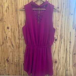 She and Sky purple romper
